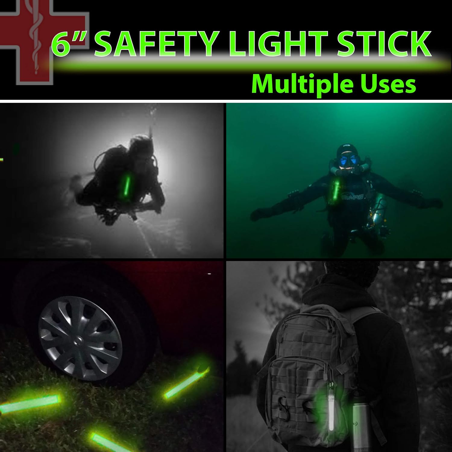 أعواد توهج باللون الأخضر المتو - مراجعة Glow Sticks Survival وسعره
