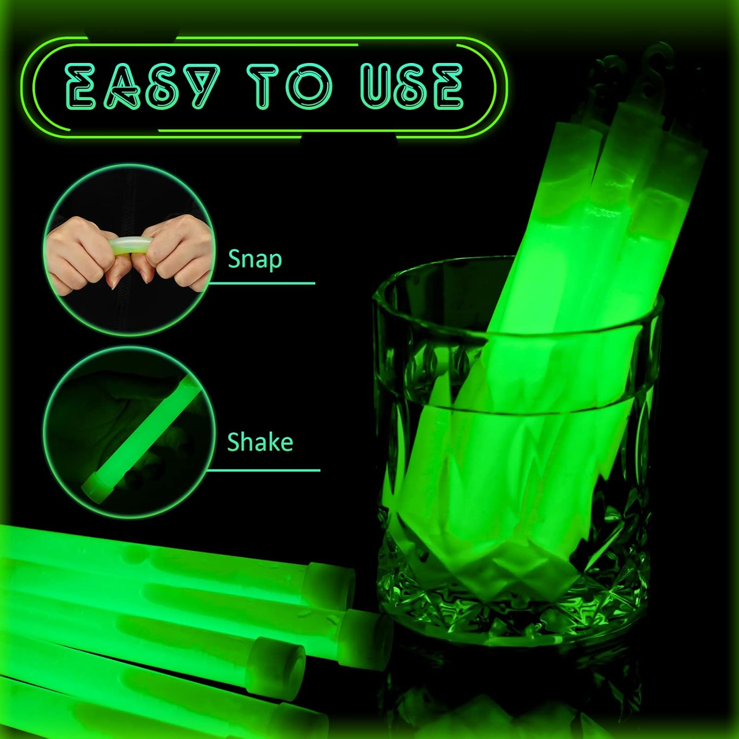 أعواد توهج باللون الأخضر المتو - مراجعة Glow Sticks Survival وسعره