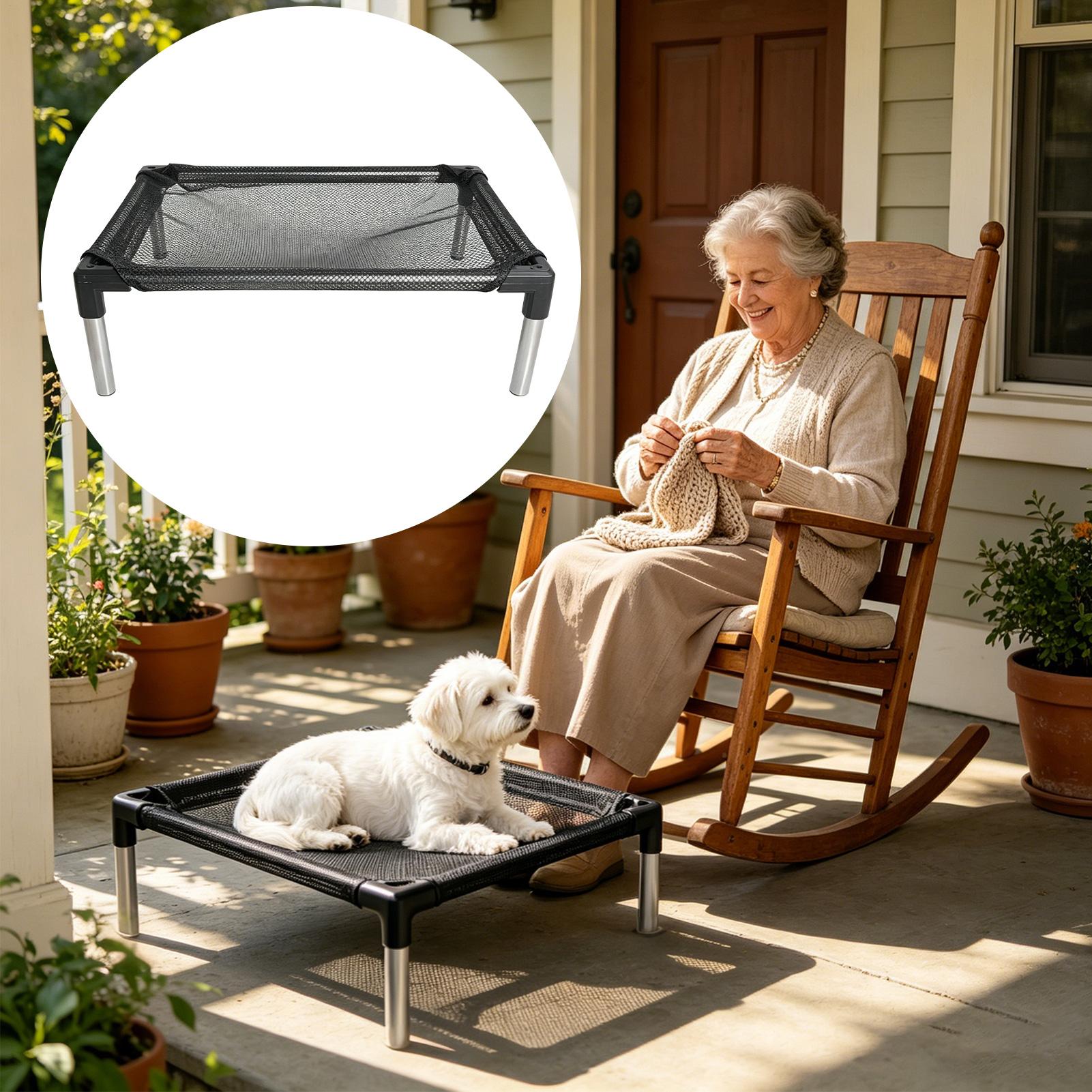 سرير كلاب مرتفع قابل للغسل مع  - مراجعة Outdoor Camping Dog Bed وسعره