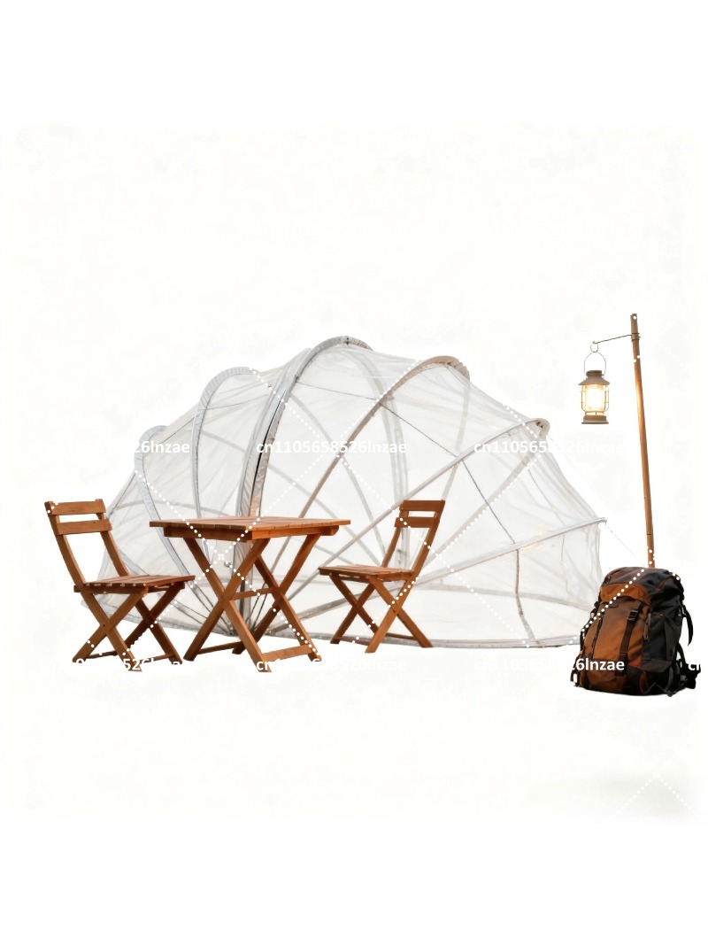 خيمة قبة شفافة متينة تتسع لـ 8 - مراجعة Outdoor Camping Dome وسعره