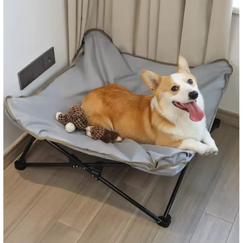 سرير كلاب فاخر وعصري محمول، حص - مراجعة Outdoor Camping Dog Bed وسعره